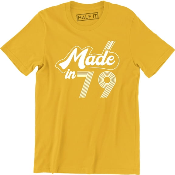 Personalised Made in 1979 Vintage , Born 1979 Birthday Age Year Men's T-Shirt