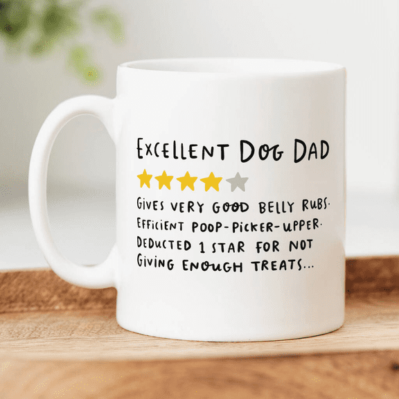 Personalised Mug 'Excellent Dog Dad'