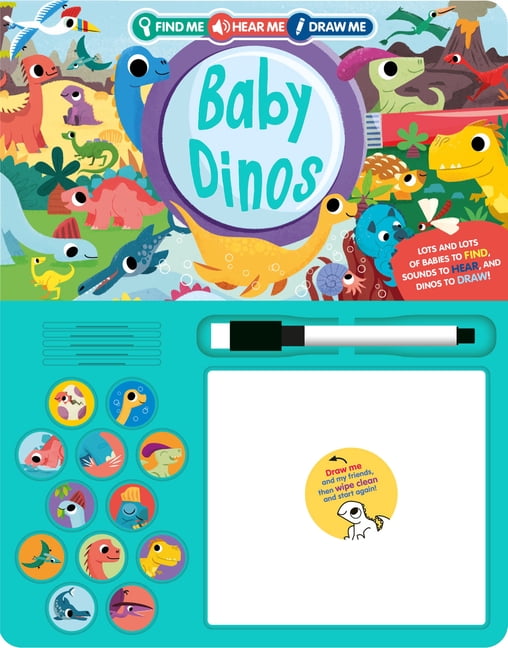 Find Me, Hear Me, Draw Me! Find Me, Hear Me, Draw Me: Baby Dinos, Book 2, (Hardcover)