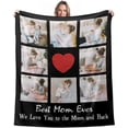 thumbnail image 1 of Personalised Photo Blanket Lovely Memory Picture Collage Blanket Custom Photo Memory Gift Birthday Gift for Best Friends, 1 of 6