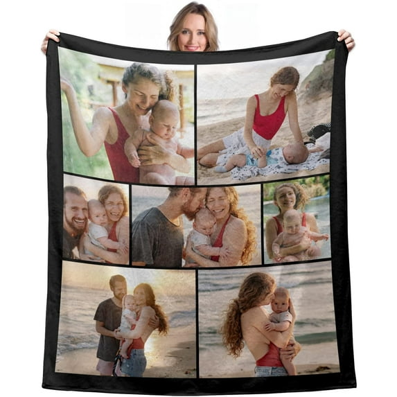 Personalised Photo Blanket Lovely Memory Picture Collage Blanket Custom Photo Memory Gift Birthday Gift for Best Friends