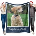 thumbnail image 1 of Personalised Photo Blankets Custom Picture Throw Blanket Birthday Gifts for Adults, Girlfriend Boyfriend Wife Husband Mom Dad Friend, 1 of 6