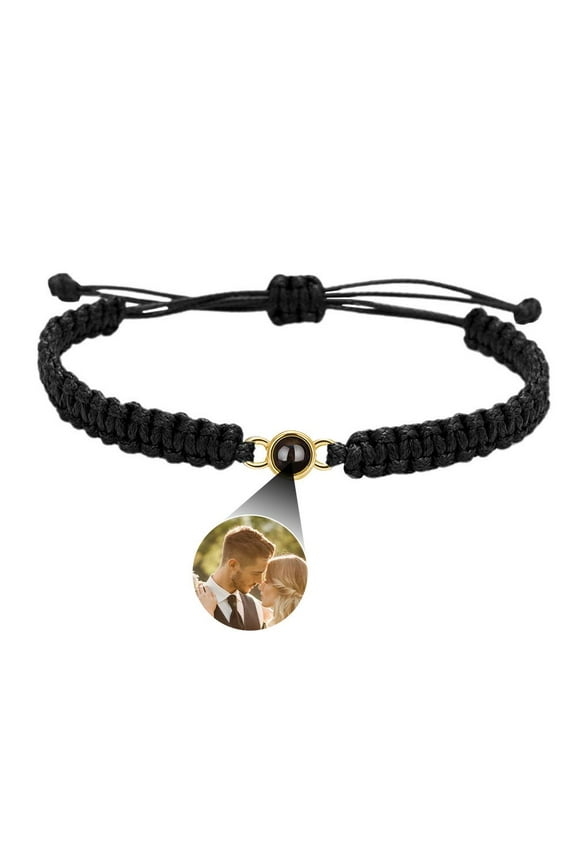 Personalised Photo Projection Bracelet W Custom Picture Inside Memorial Gift U K
