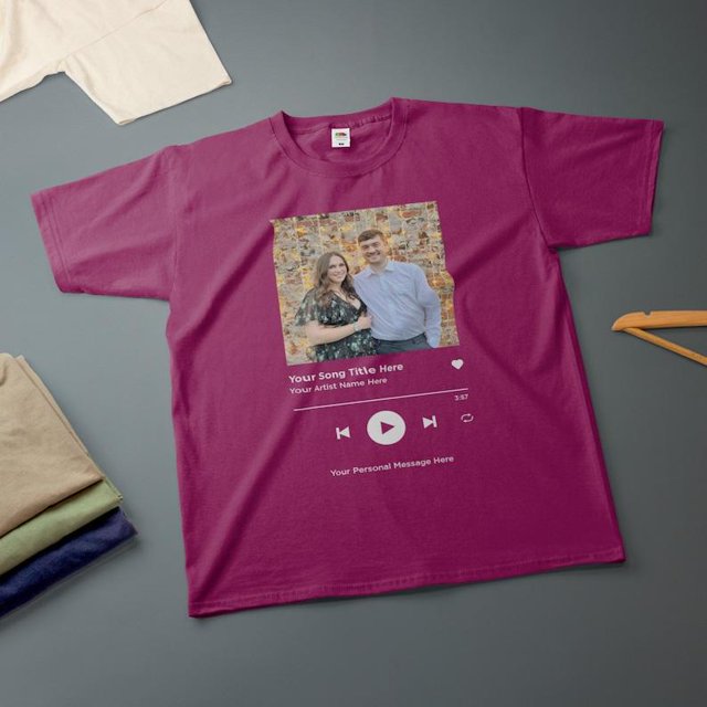 Personalised Song for Boyfriend/Girlfriend Various Sizes Colours