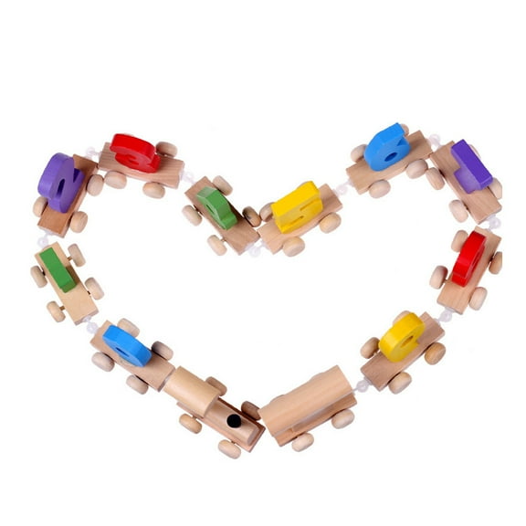 Personalised Wooden Train Toy, Digital Name Engraved, 81x5x3cm Size, for Kids Over 5 Years, Birthday & Christmas Gift