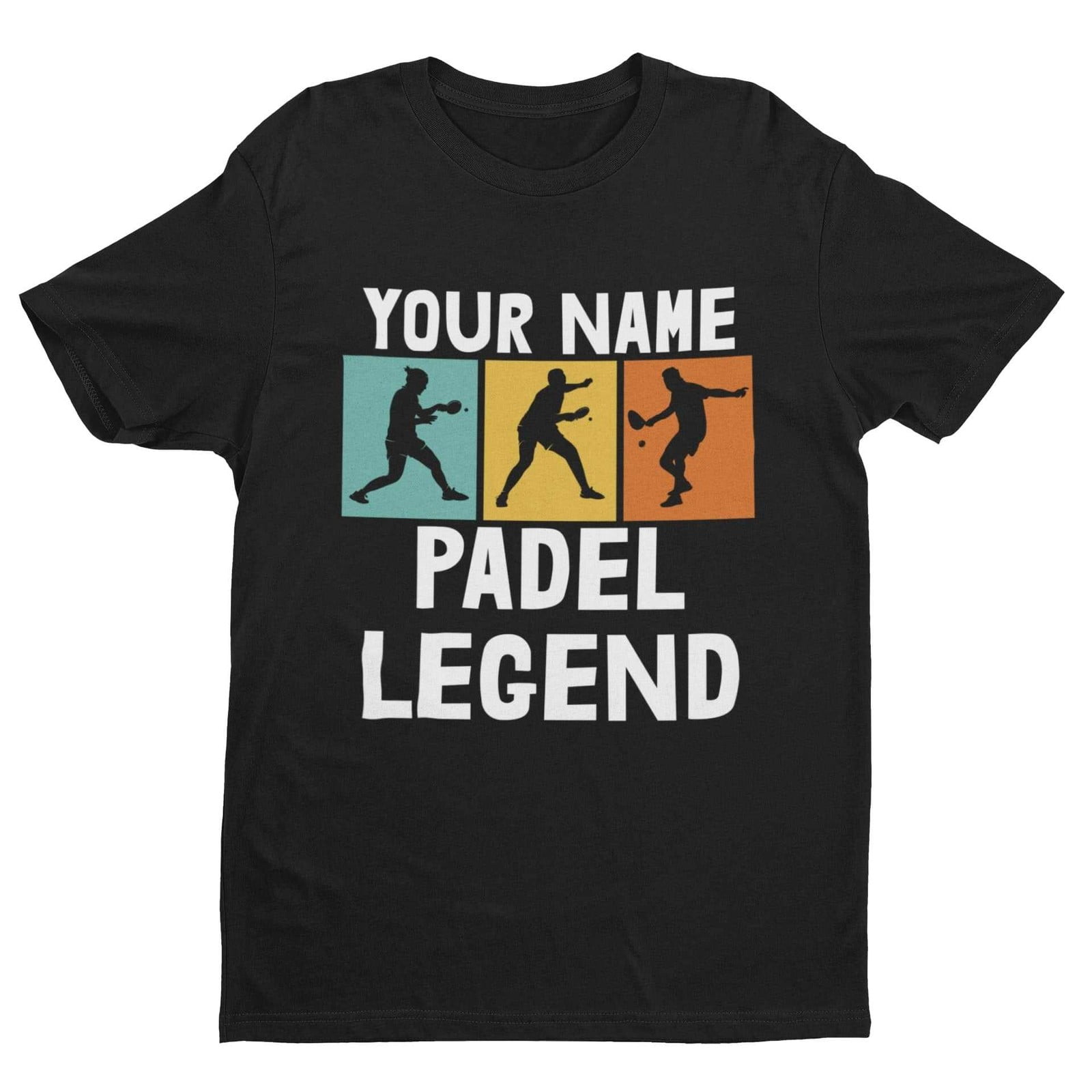 Personalised 'Your Name – The Padel Legend' T-Shirt for Padel Fans ...