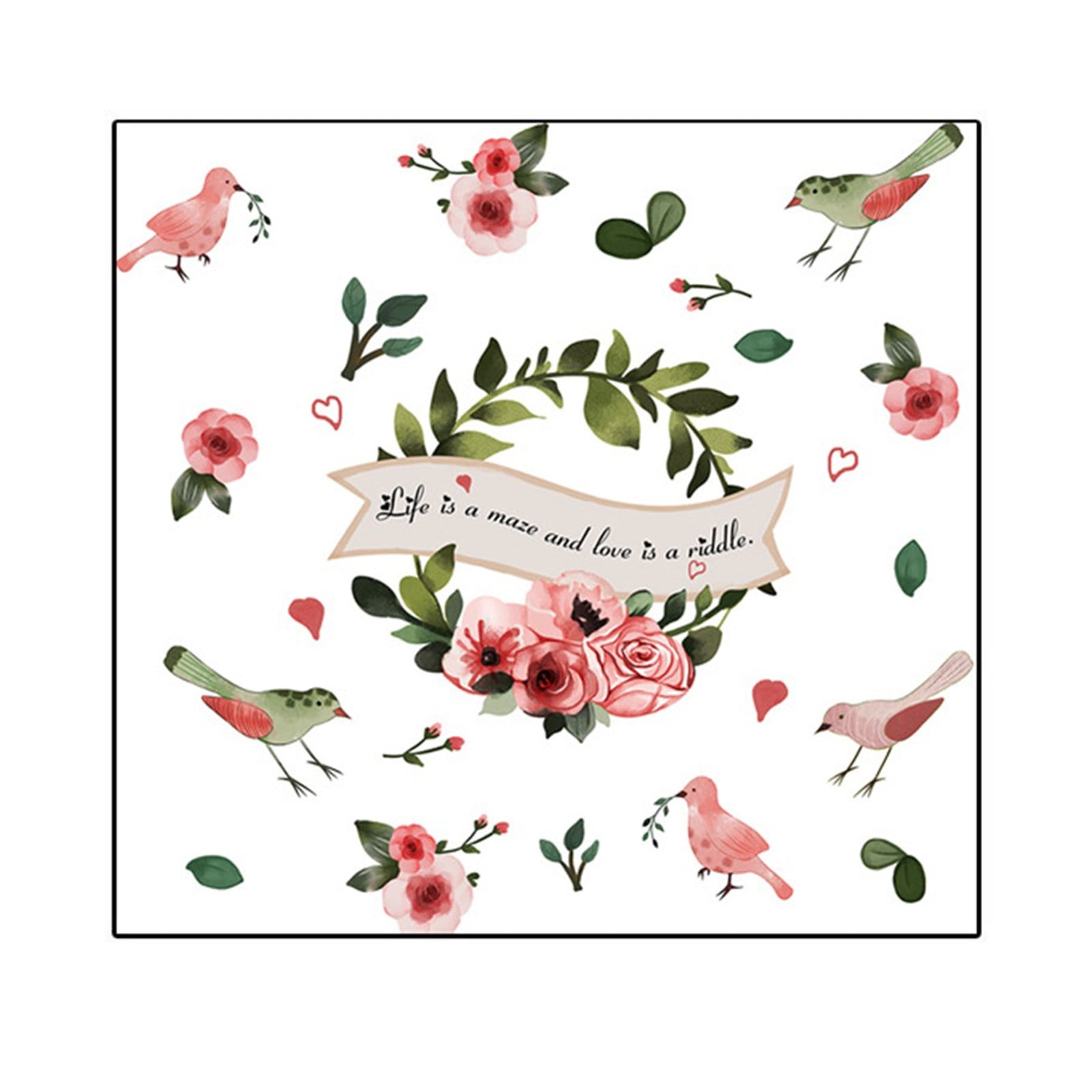 Personality Bird Stickers Living Room Bedroom Children's Room