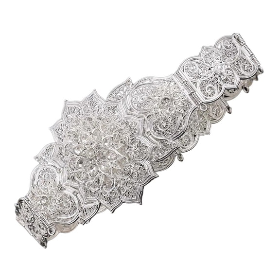 Personality Charm Waistband Versatiles Fashion Creative Belt Luxurious Tone Belt for Party and Street Outfit