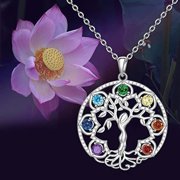 Personality Fashion Hollowed-out Tree Of Life Micro Rhinestone Clavicle Chain