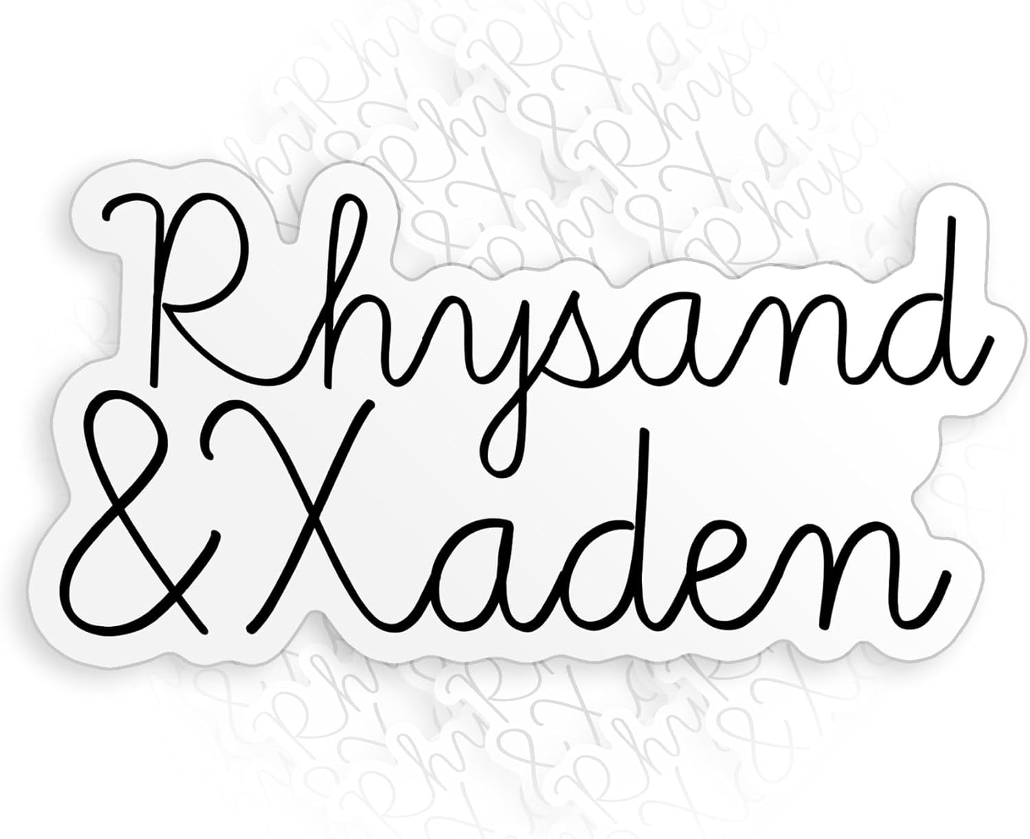 Personality Fourth DieCut Wing Sticke Rhysand and Xaden for Laptop