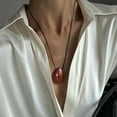 thumbnail image 1 of Personality Handmade Rope Irregular Stone Necklace, 1 of 2