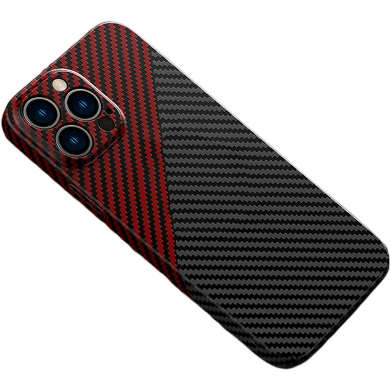 Carbon Fiber Black And Red Iphone Xr Case Tpu Carbon Fibre Case