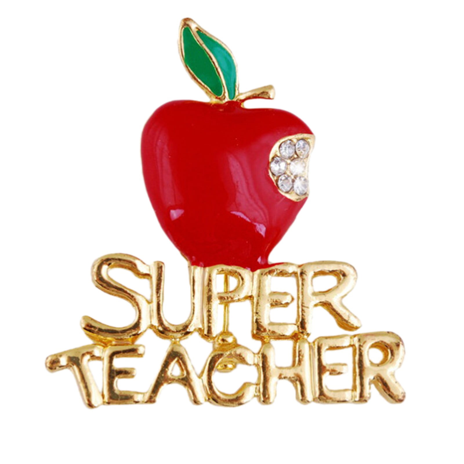 Personality Jewelry&2024 Red Christmas Brooch Pin Teacher's Gift 1PC ...