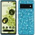 thumbnail image 1 of Personality Retro Shiny TPU Phone case for Google Pixel 7 6 6A Pro Back Cover Classic Bling Glamorous Shockproof Anti-Scratch Protective Shell(Blue,Pixel 6A), 1 of 8
