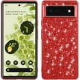 thumbnail image 1 of Personality Retro Shiny TPU Phone case for Google Pixel 7 6 6A Pro Back Cover Classic Bling Glamorous Shockproof Anti-Scratch Protective Shell(Red,Pixel 6), 1 of 8