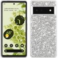 thumbnail image 1 of Personality Retro Shiny TPU Phone case for Google Pixel 7 6 6A Pro Back Cover Classic Bling Glamorous Shockproof Anti-Scratch Protective Shell(Silver,Pixel 6 Pro), 1 of 8
