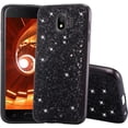thumbnail image 1 of Personality Retro Shiny TPU Phone case for Samsung Galaxy S22 S21 S20 Ultra Plus FE Back Cover Classic Bling Glamorous Shockproof Protective Shell(Black,S21), 1 of 8