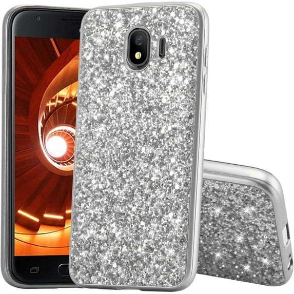 Personality Retro Shiny TPU Phone case for Samsung Galaxy S22 S21 S20 Ultra Plus FE Back Cover Classic Bling Glamorous Shockproof Protective Shell(Silver,S20 Plus)