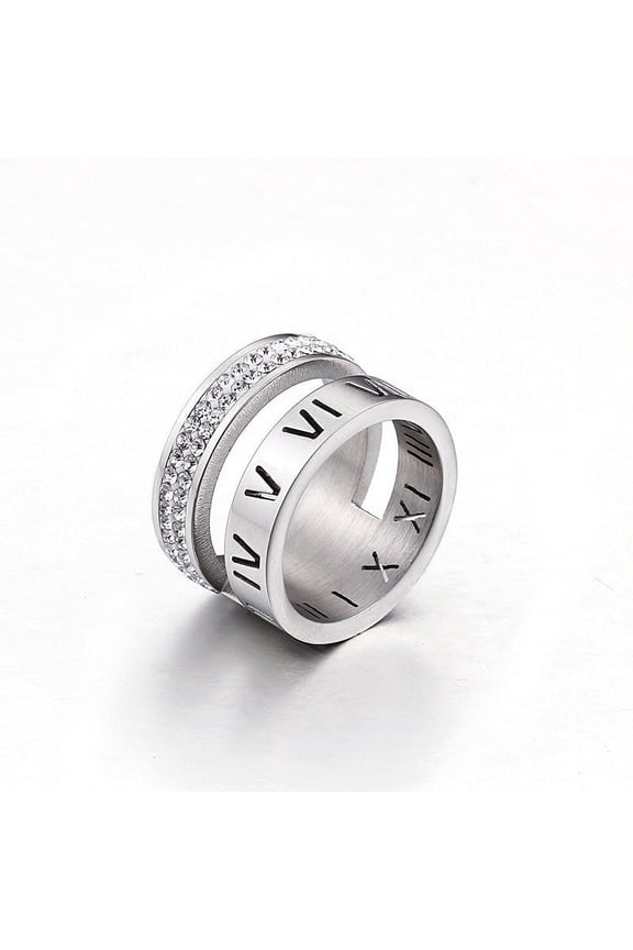 Personality Roman Scripture Ring Trendy Personality