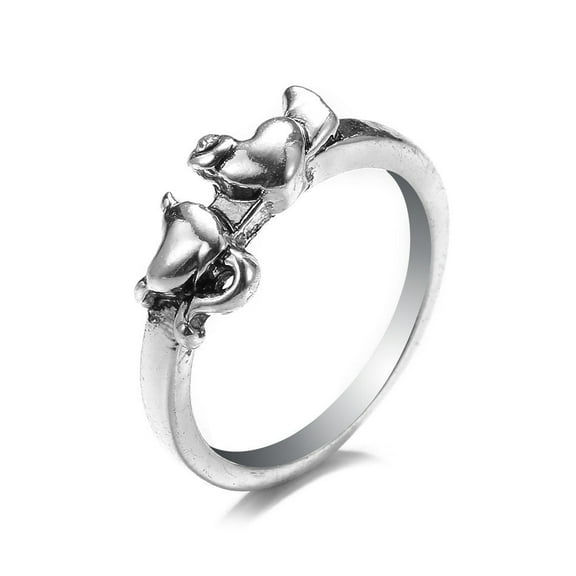 Personality Rose Skull Spider Ring