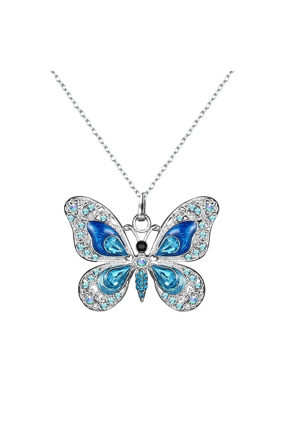 Personality Vintage Multicolor Butterfly Necklace For Women Jewelry GiftsWomen's Necklaces Accessories for Women