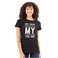thumbnail image 1 of Personality and Attitude Funny Quote Womens Slim Fit Graphic Tee Brisco Brands S, 1 of 5
