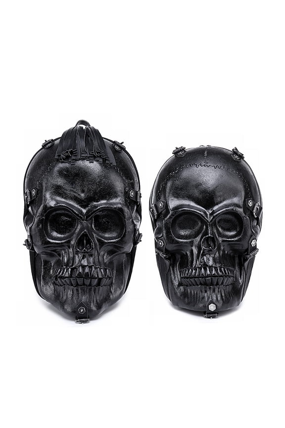Personality new three-dimensional bone skull PU backpack Fashion multi-function outdoor backpack wholesale,15 inches