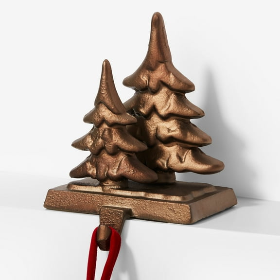 Personalization Mall Bronze Tree Christmas Stocking Holder