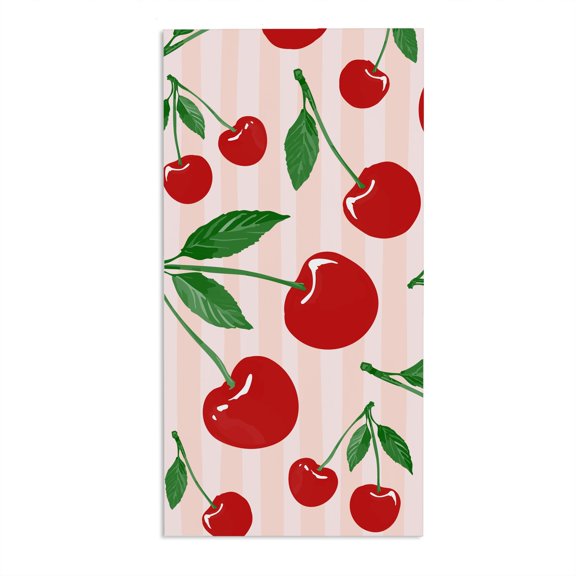 Personalization Mall Cherries 30x60 Beach Towel