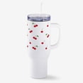 thumbnail image 1 of Personalization Mall Cherries White 40oz. Tumbler, 1 of 4