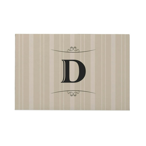 Personalization Mall Elegant Monogram Doormat, 18" X 27"