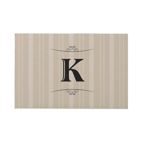 Personalization Mall Elegant Monogram Doormat, 18" X 27"
