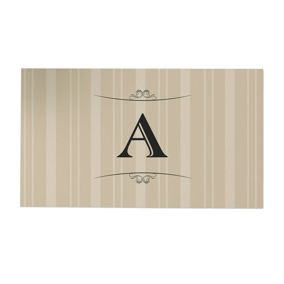 Personalization Mall Elegant Monogram Doormat, 20" x 35"