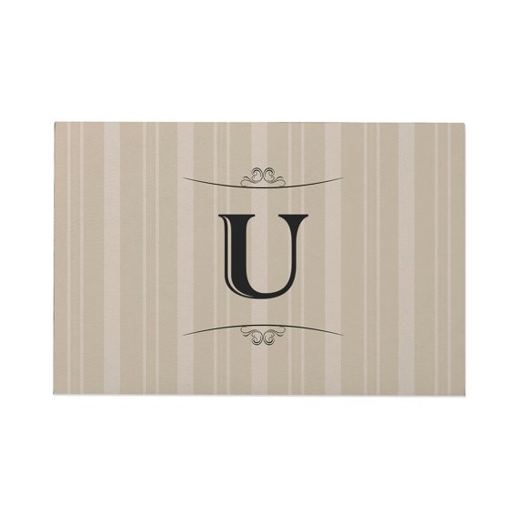 Personalization Mall Elegant Monogram Doormat, 20" x 35"