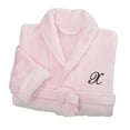 thumbnail image 1 of Personalization Mall Embroidered Short Fleece Robe - Pink, 1 of 4