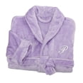 thumbnail image 1 of Personalization Mall Embroidered Short Fleece Robe - Purple, 1 of 4