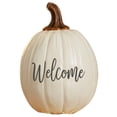 thumbnail image 1 of Personalization Mall Fall Seasonally Script Welcome Pumpkin, Cream, 1 of 5