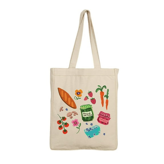 Personalization Mall Farmers Market Canvas Tote Bag, 14" x 10"
