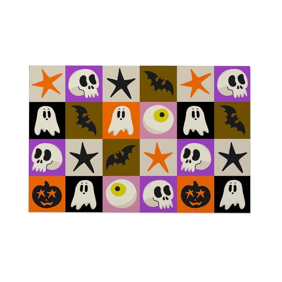 Personalization Mall Happy Halloween Doormat- 20x35