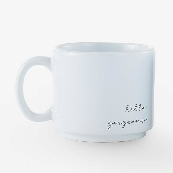 Personalization Mall Hello Gorgeous Espresso Stackable Mug