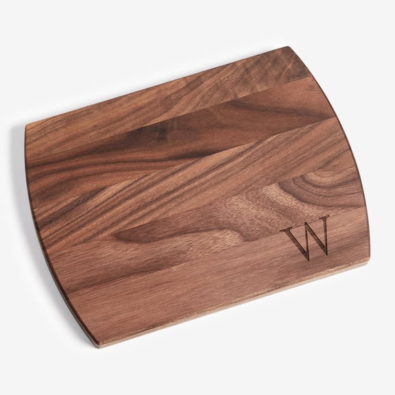 Personalization Mall Heritage Initial Engraved Walnut Bar Board, W