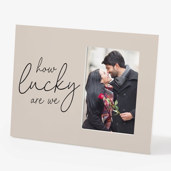 Personalization Mall How Lucky Are We Off-Set Picture Frame