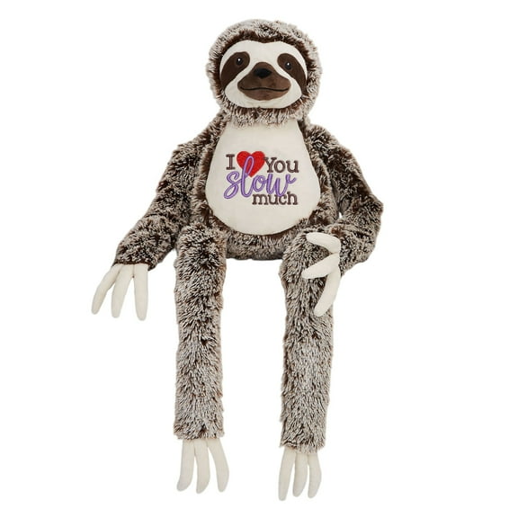 Personalization Mall I Love You Slow Much Long Legged Sloth Stuffed Animal