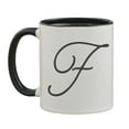 thumbnail image 1 of Personalization Mall Initial Accent Personalized Black 11 oz. Coffee Mug, 1 of 1