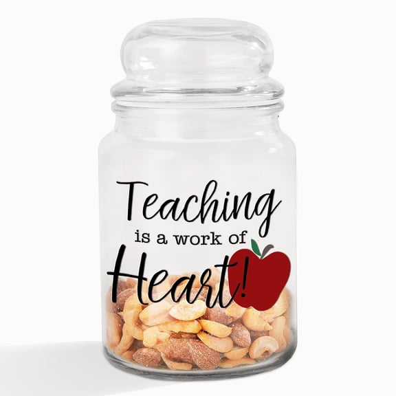 Personalization Mall Inspiring Teacher Glass Candy Jar