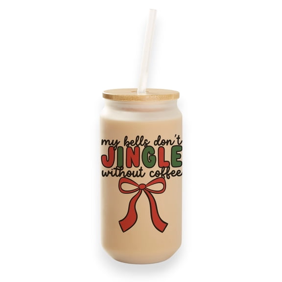 Personalization Mall My Bells Don't Jingle Frosted Iced Coffee Tumbler