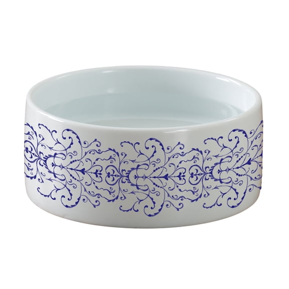 Personalization Mall Ornamental Print Pet Bowl, Small