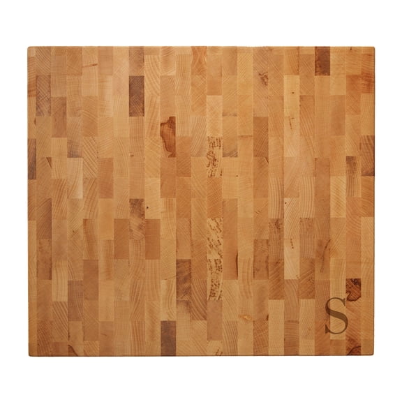 Personalization Mall Personalized Initial Butcher Block Cutting Board, 16" x 18"