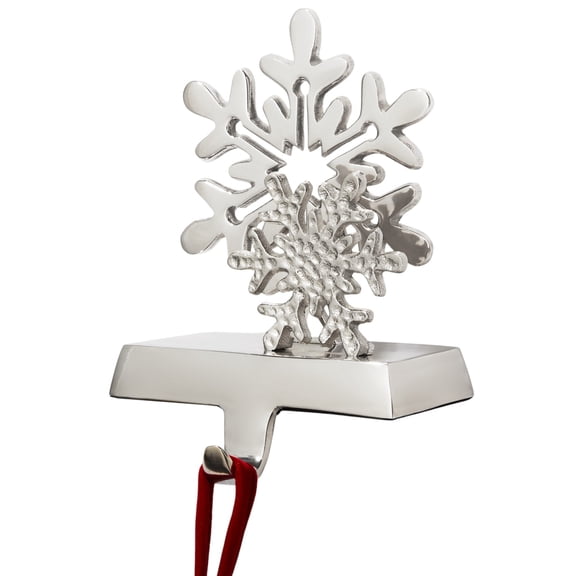 Personalization Mall Silver Snowflake Christmas Stocking Holder