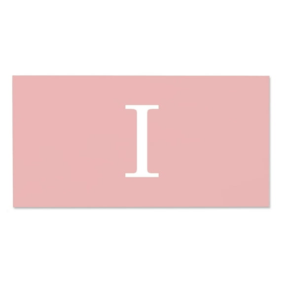 Personalization Mall Simple Initial 30x60 Beach Towel, Blush